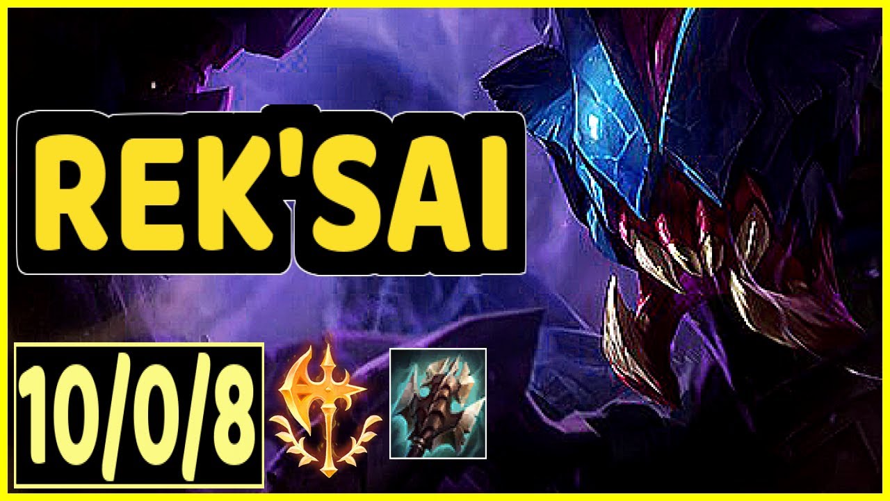 REK'SAI VS RENGAR - 10/0/8 KDA JUNGLE GAMEPLAY DIAMOND III