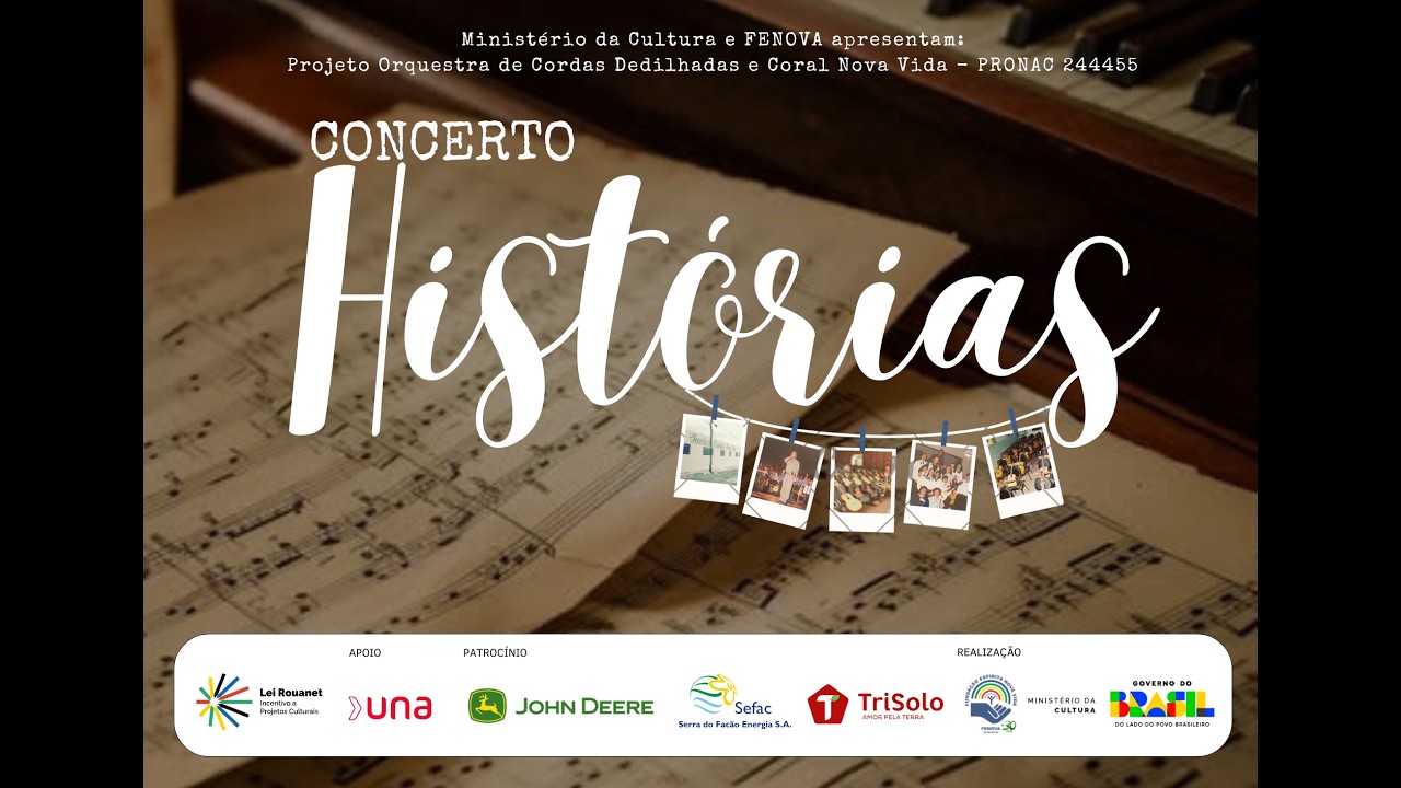 Concerto Histórias - Projeto Orquestra de Cordas Dedilhadas e Coral Nova Vida
