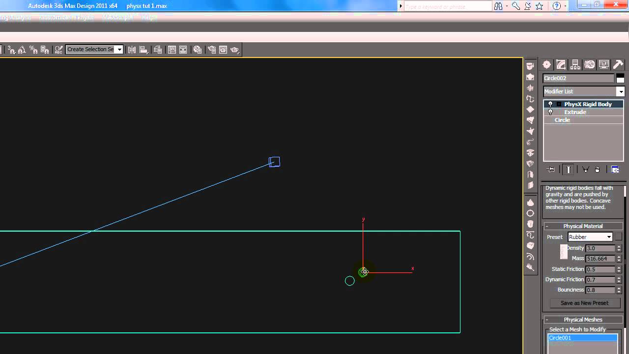 PhysX tutorial, 3ds Max 2012