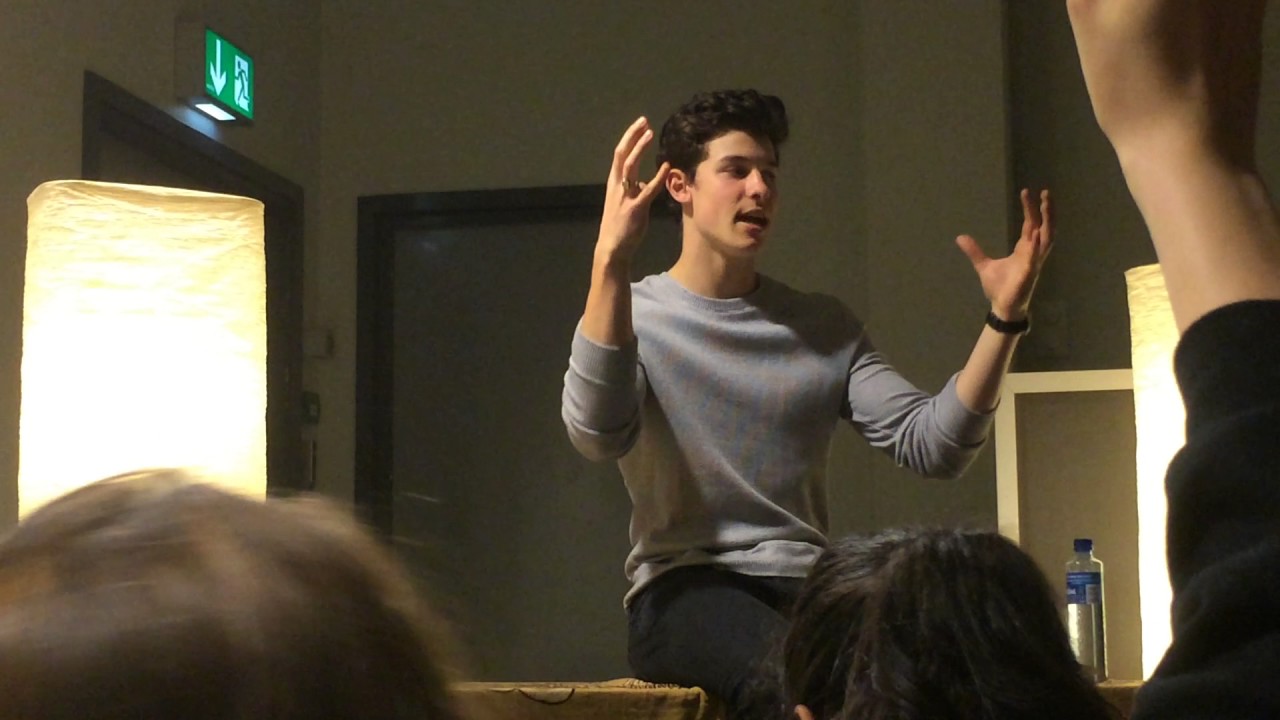 Shawn Mendes Q&A in Oslo May 19