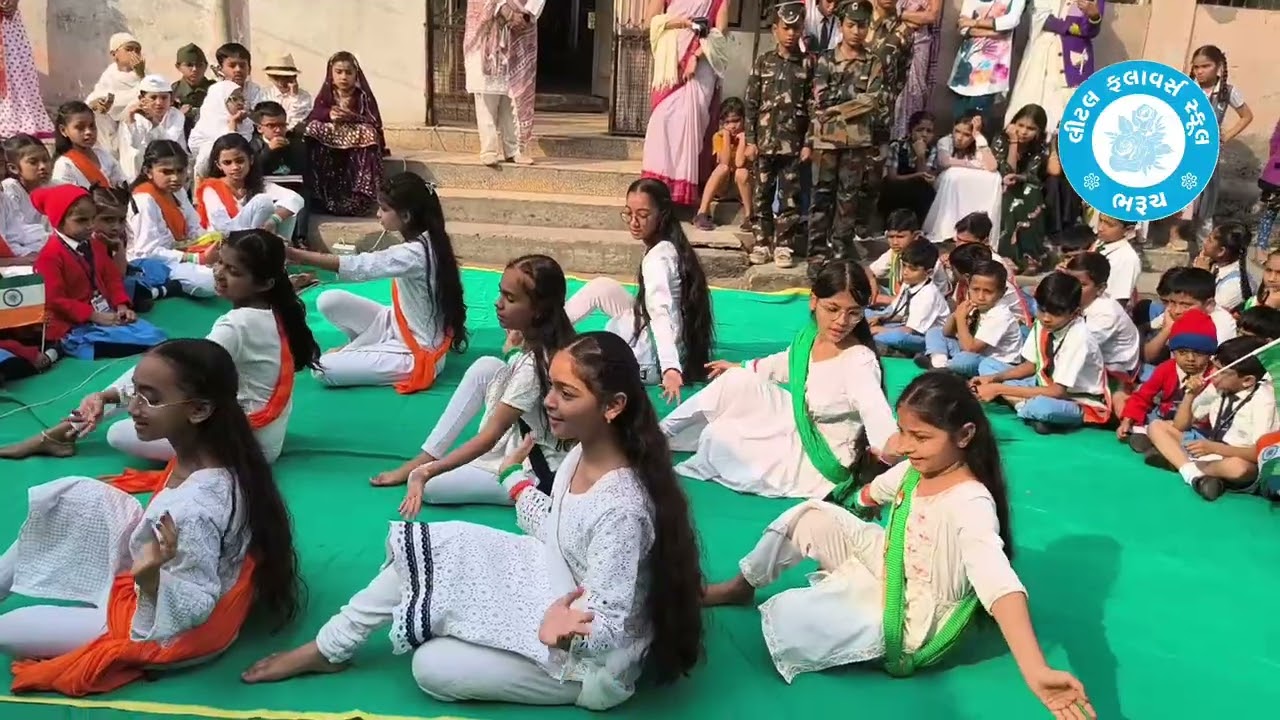 Patriotic Dance By Girls Of Little Flowers School. #patriotism #school #republicday #viral #dance