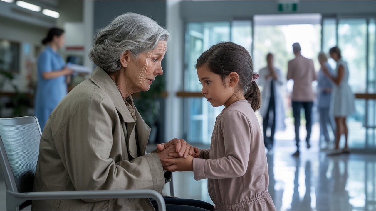 Everyone Ignored the Crying Old Woman — Until a Young Girl Held Her Hand and Everything Changed