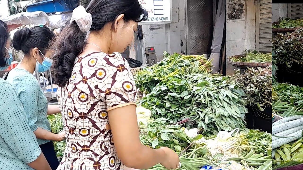 Local Way Market on 26th street of Yangon Myanmar
