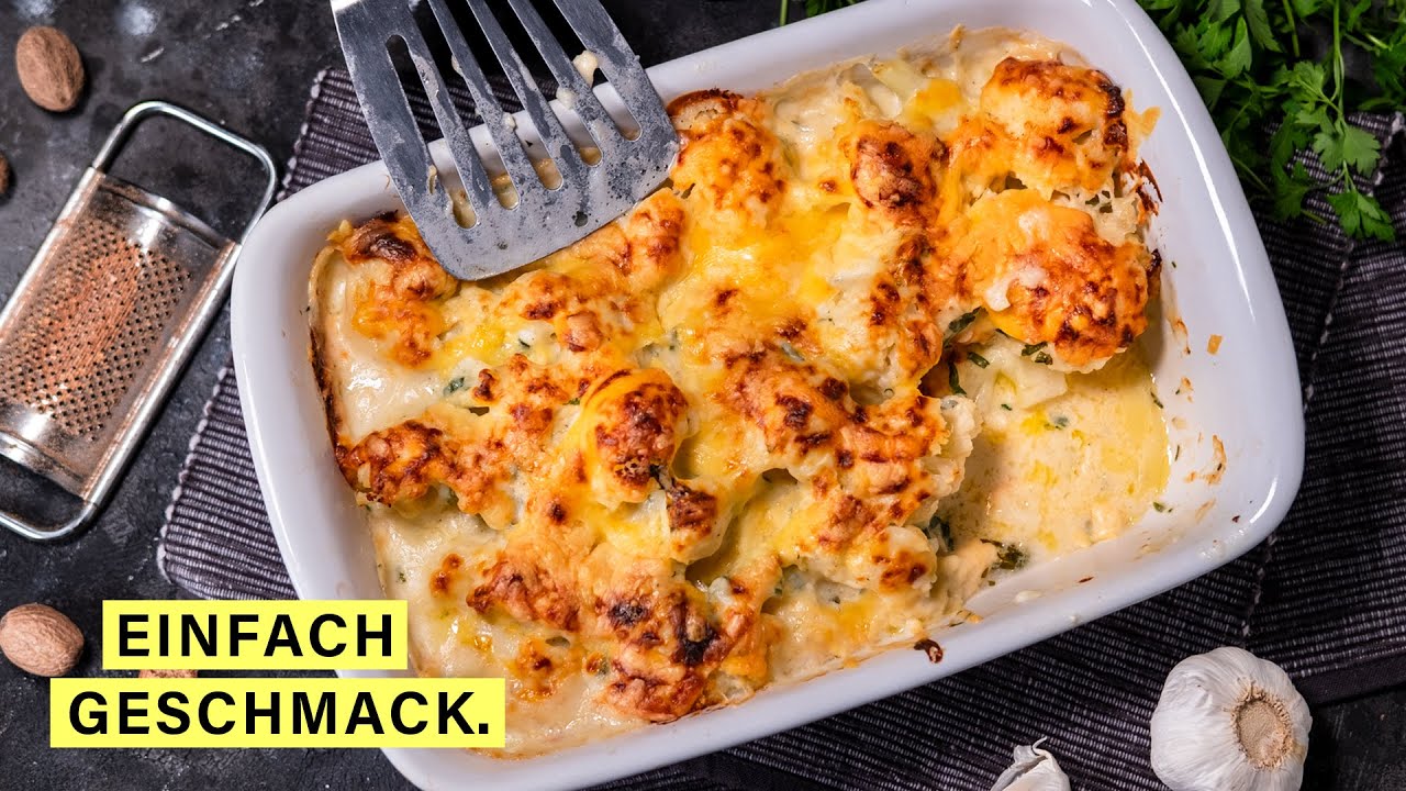 Blumenkohlauflauf, der wohl cremigste überhaupt! 🤤