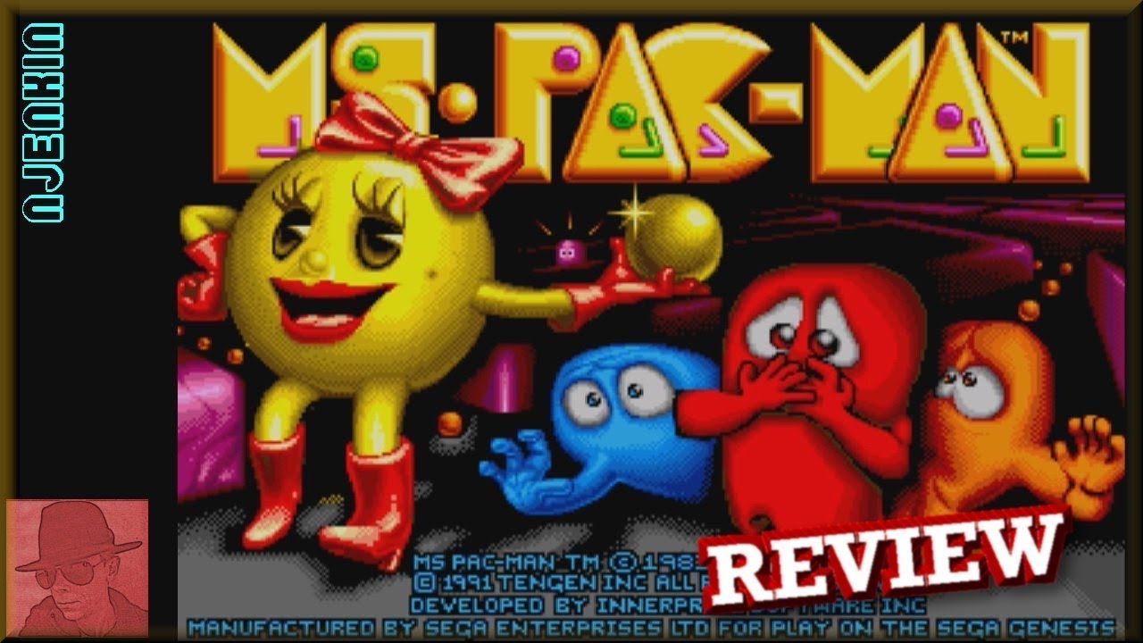 MS PACMAN - on the SEGA Genesis / Mega Drive - with Commentary !!