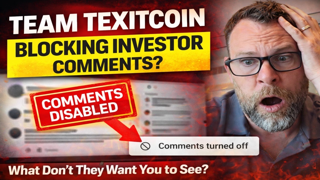 Texit Coin - @TeamTexit zaczął blokować komentarze widz&oacute;w (pr&oacute;buję ukryć plamy Bobby'ego Graya)