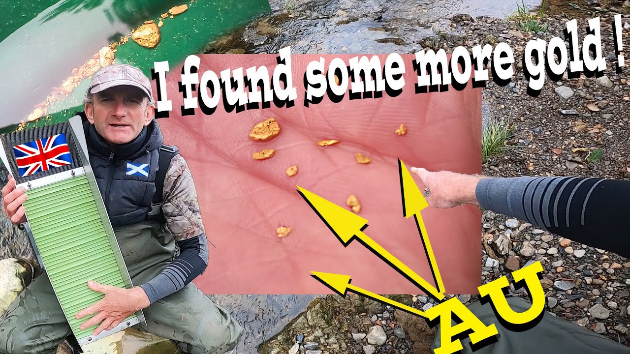 I found some more gold in the UK - MrDazP1's Gold Panning Experience