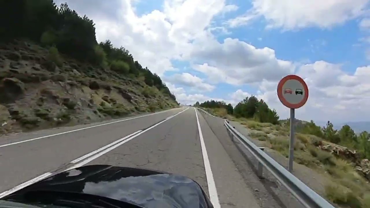 Drive from Granada to Sierra Nevada. Spain