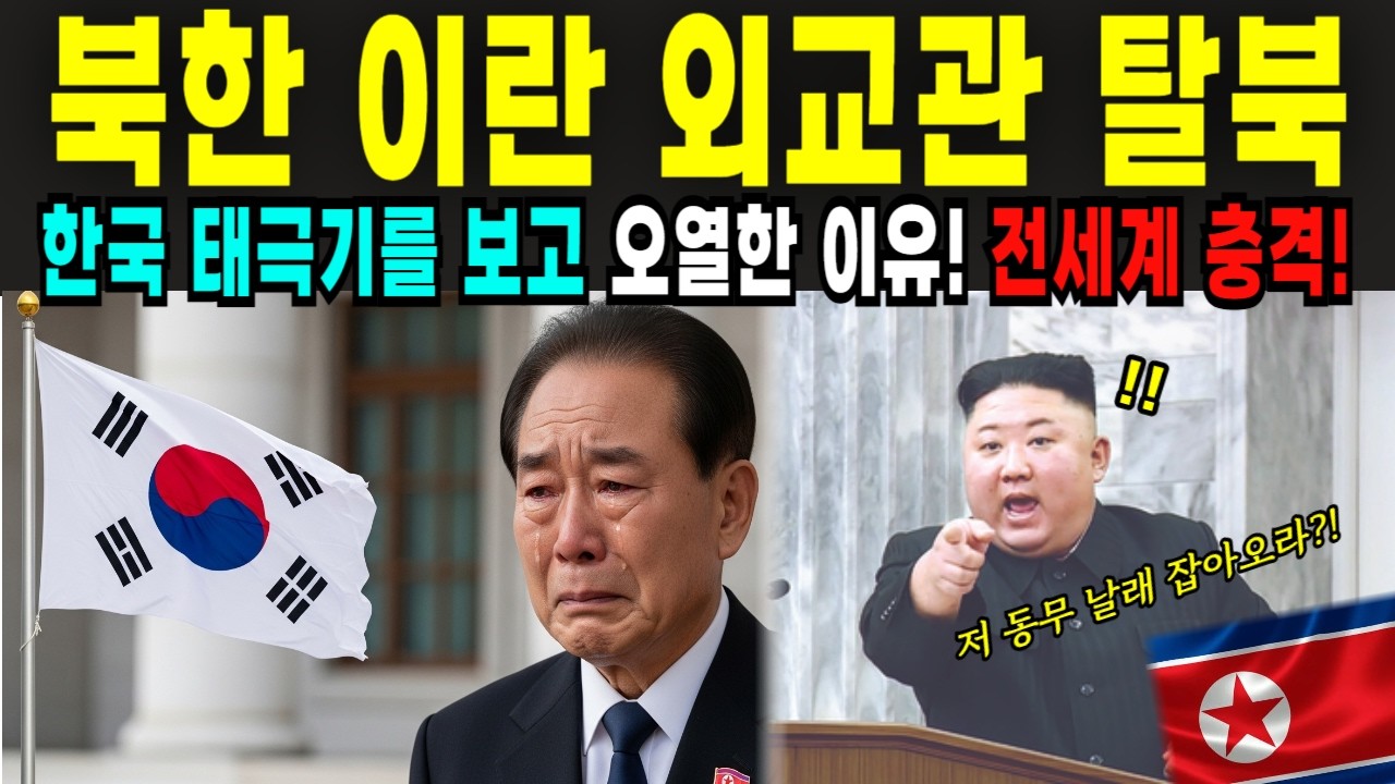 북한 김정은 최측근이였던 이란 외교관 탈북, 태극기를 보고 오열한 이유ㅣ탈북민ㅣ탈북감동사연ㅣ탈북스토리