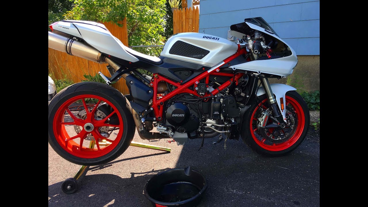 Ducati 848 Oil and Filter Change