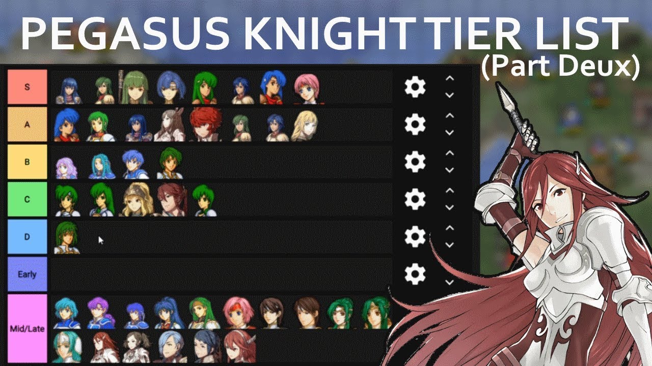 Pegasus Knight Tier List 2! Did I miss any good ones?