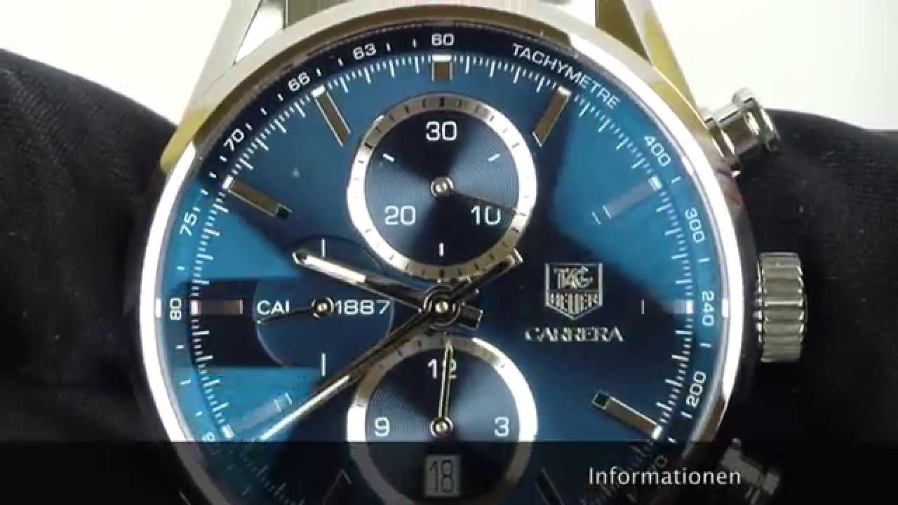 TAG Heuer Carrera Calibre 1887 Automatik Chronograph CAR2115.BA0724 www.olfert-co.de