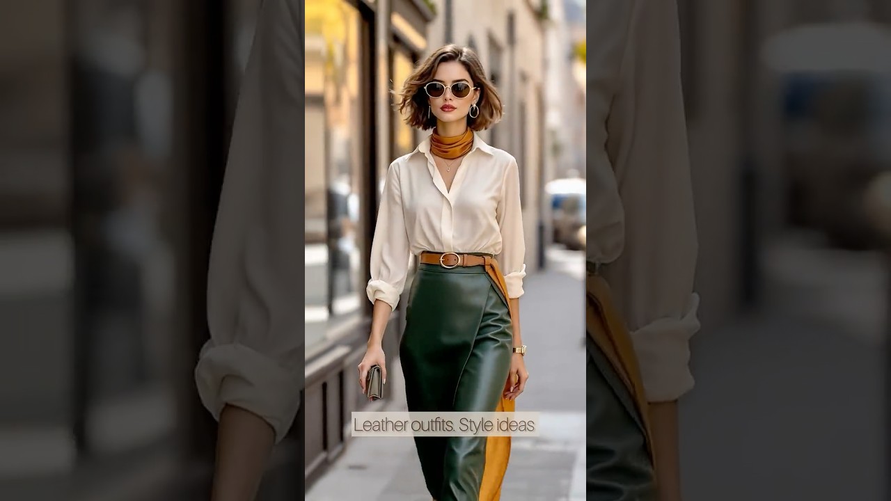 Leather outfits. Style ideas and combinations 👌 #fashion