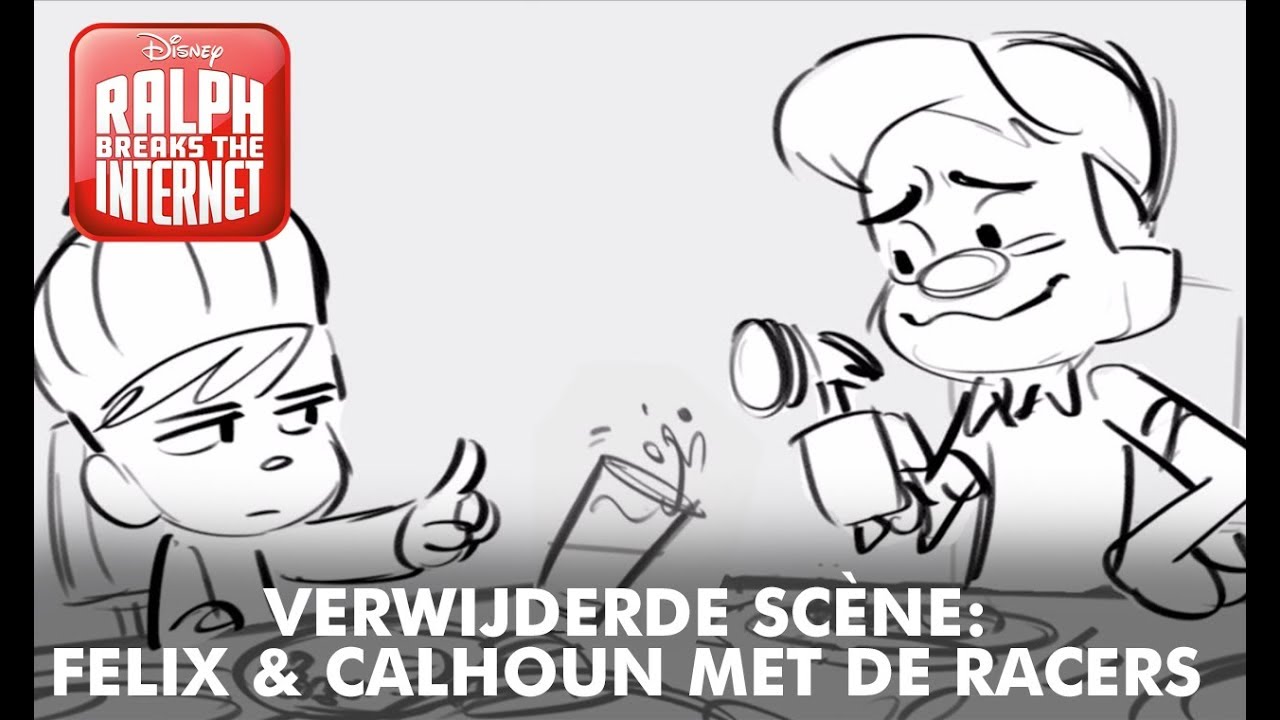 Ralph Breaks The Internet | Verwijderde Scène: Felix & Calhoun met de Racers | Disney BE