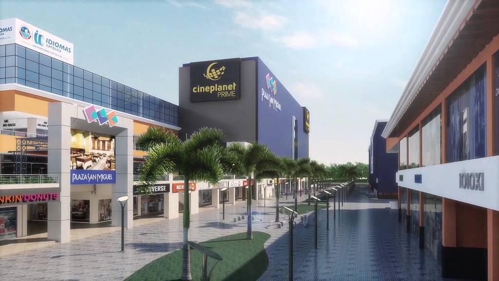 Video 3d remodelación de centro comercial Plaza San Miguel