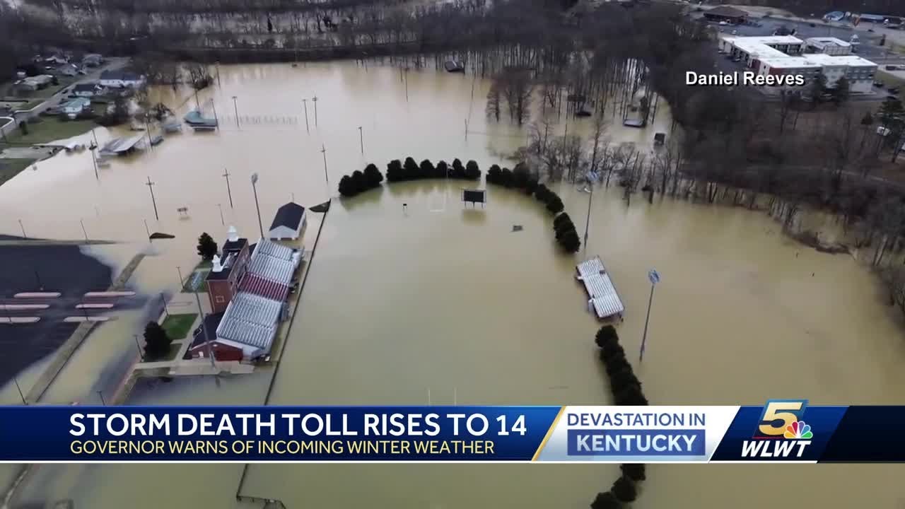 Kentucky storm death toll rises to 14 as state braces for more weather