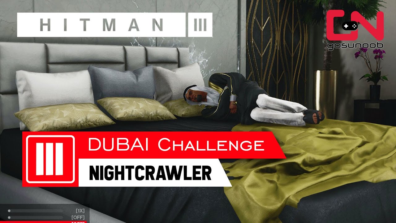 Hitman 3 Dubai Nightcrawler Challenge - Take Photo of Sleeping Sheikh