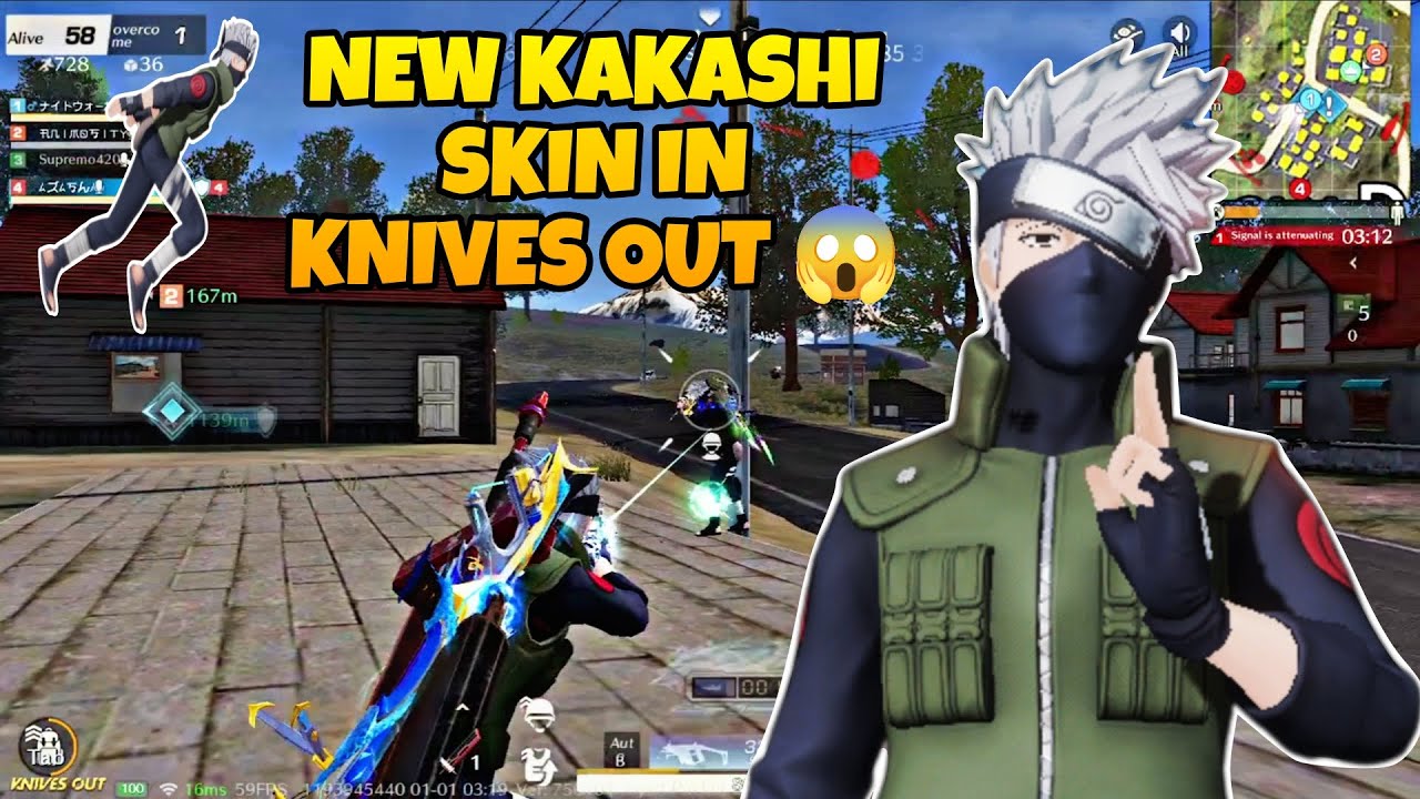 MAY NARUTO NA SA KNIVES OUT 😱| MAY FREE SKIN PA KAY KAKASHI 😮(Knives Out Gameplay)
