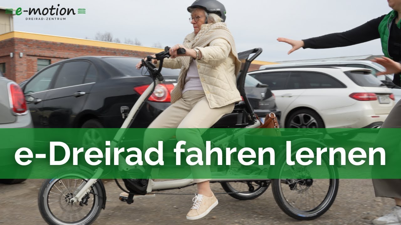Elektro Dreirad für Erwachsene e-Bike fahren lernen 💥 | Wie bediene ich ein e-Dreirad?