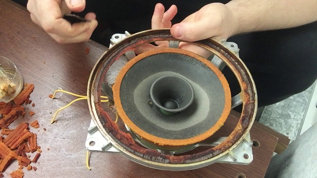 10 ГДШ-1-4Ом замена подвеса. Концертная акустика.