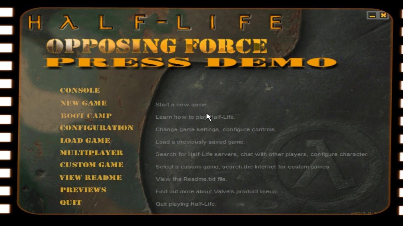 Half-Life: Opposing Force Press Demo (1999) Full Game