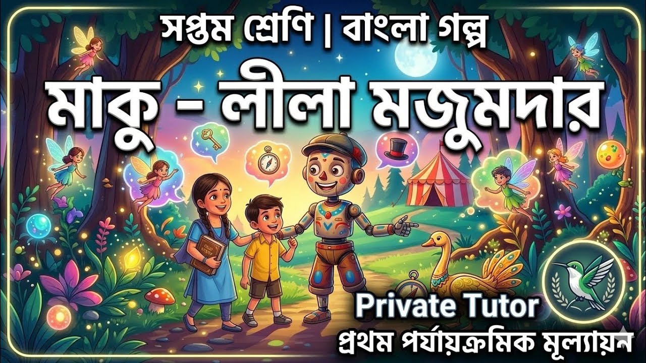 মাকু লীলা মজুমদার সপ্তম শ্রেণী বাংলা গল্প প্রথম পর্যায়ক্রমিক মূল্যায়ন || Class 7 Bangla Golpo Maku