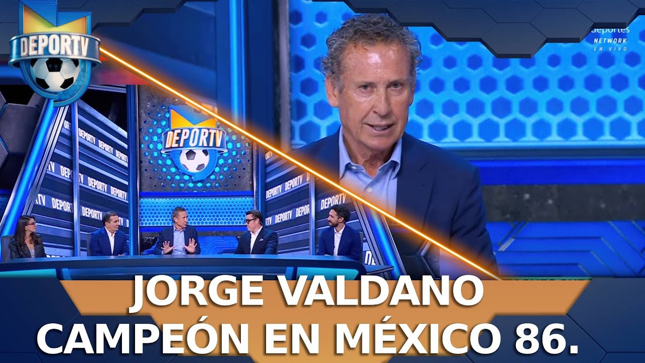 Jorge Valdano, campeón con Argentina en 1986, de visita en Deportv | TV Azteca Deportes.