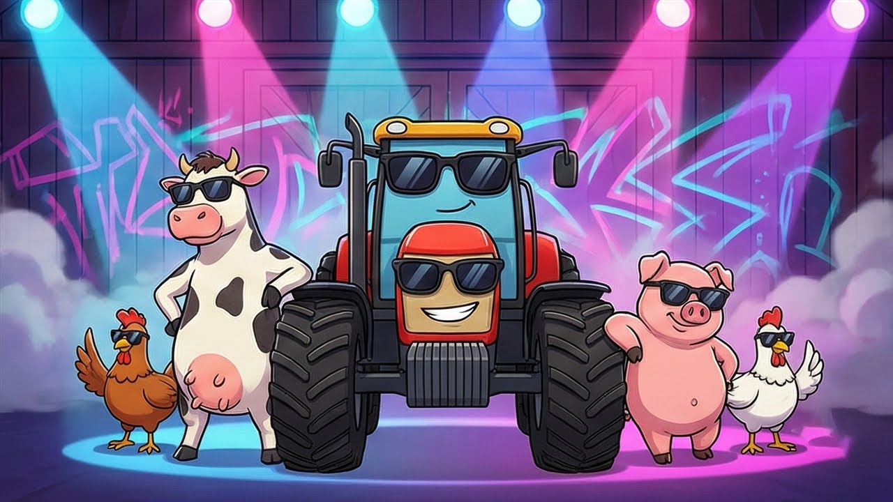 Traktor Tadek -  BRUM BRUM! 🚜💨 Piosenka o Traktorze dla Dzieci  | Pioseneczki