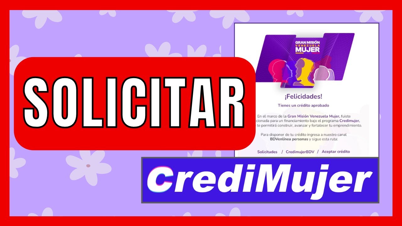 ✅COMO SOLICITAR CREDIMUJER
