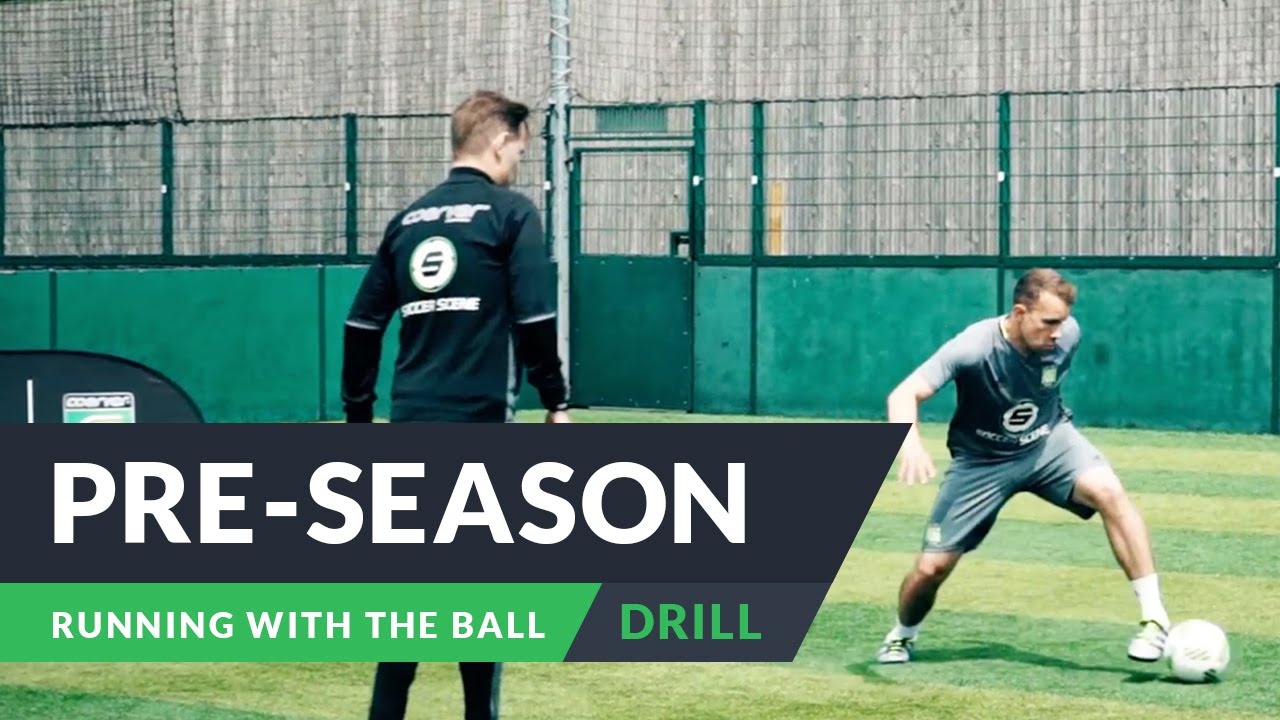 Pre-season training for football | Running with the ball drills