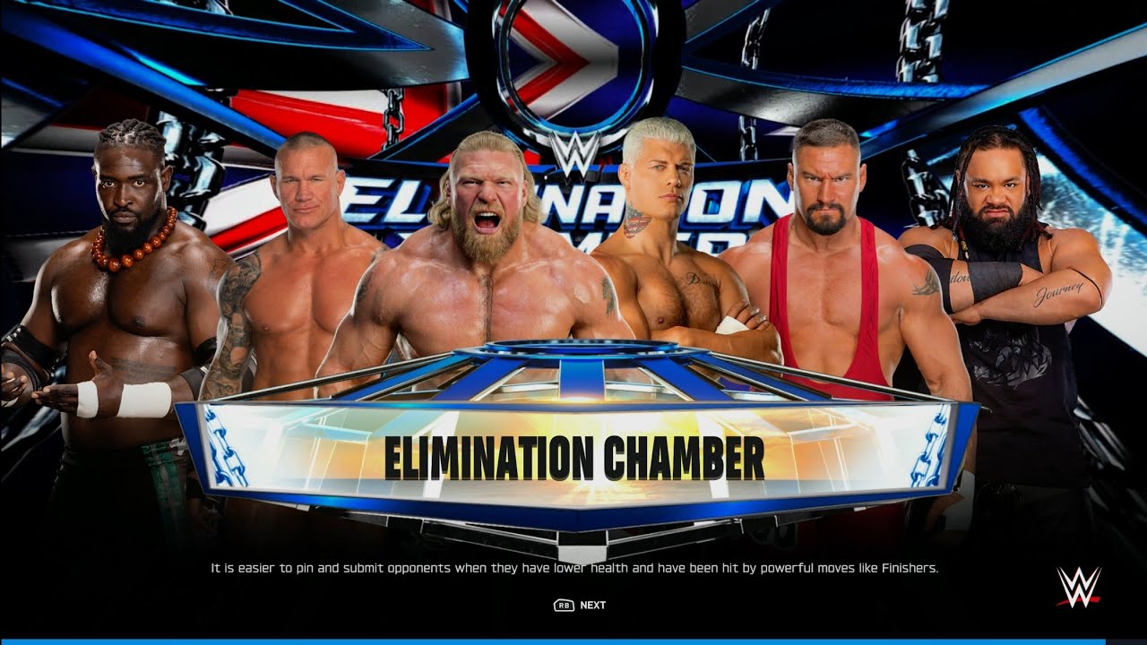 Lesnar Vs Cody Vs Jacob Vs Orton Vs Oba Vs Bron - Elimination Chamber Match | WWE 2k25 