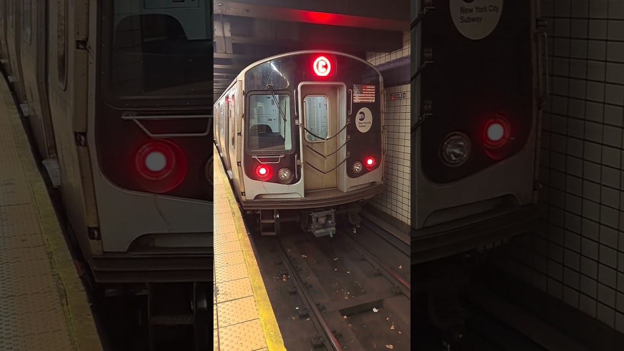 Manhattan Bound R179 C train leaving Euclid Avenue 
