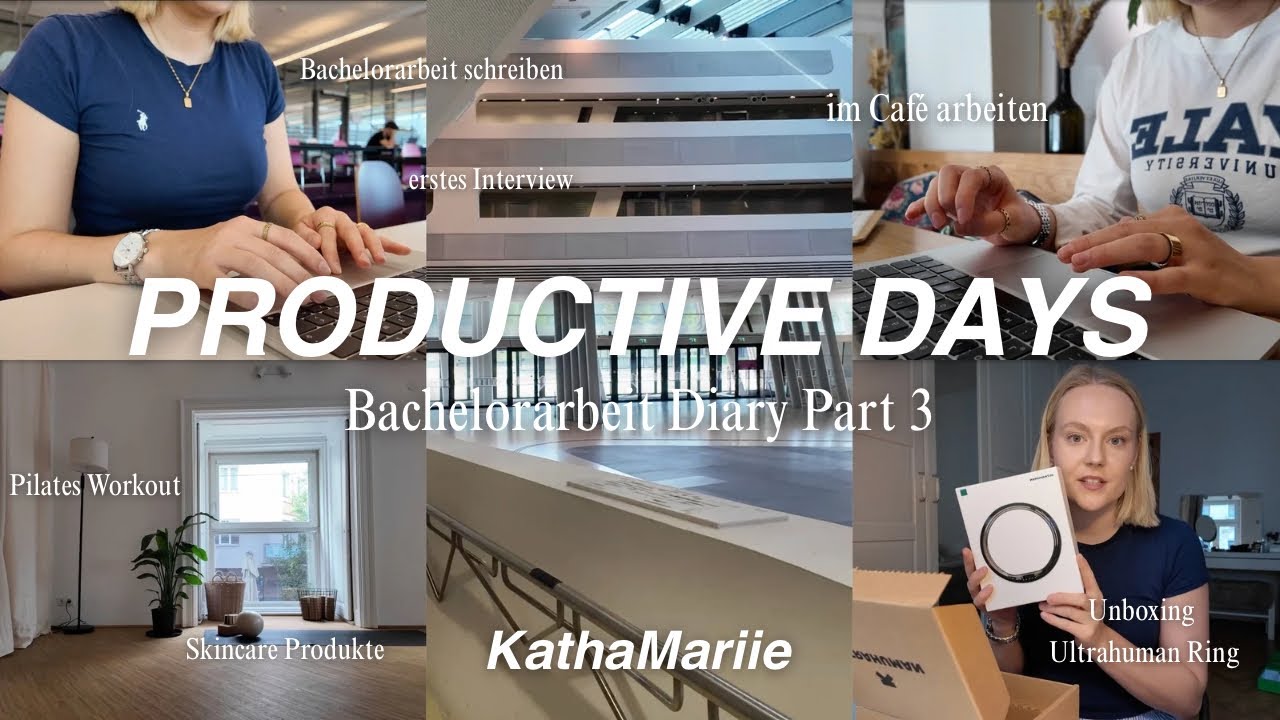 PRODUCTIVE DAYS VLOG I Bachelorarbeit Diary Part 3 I KathaMariie