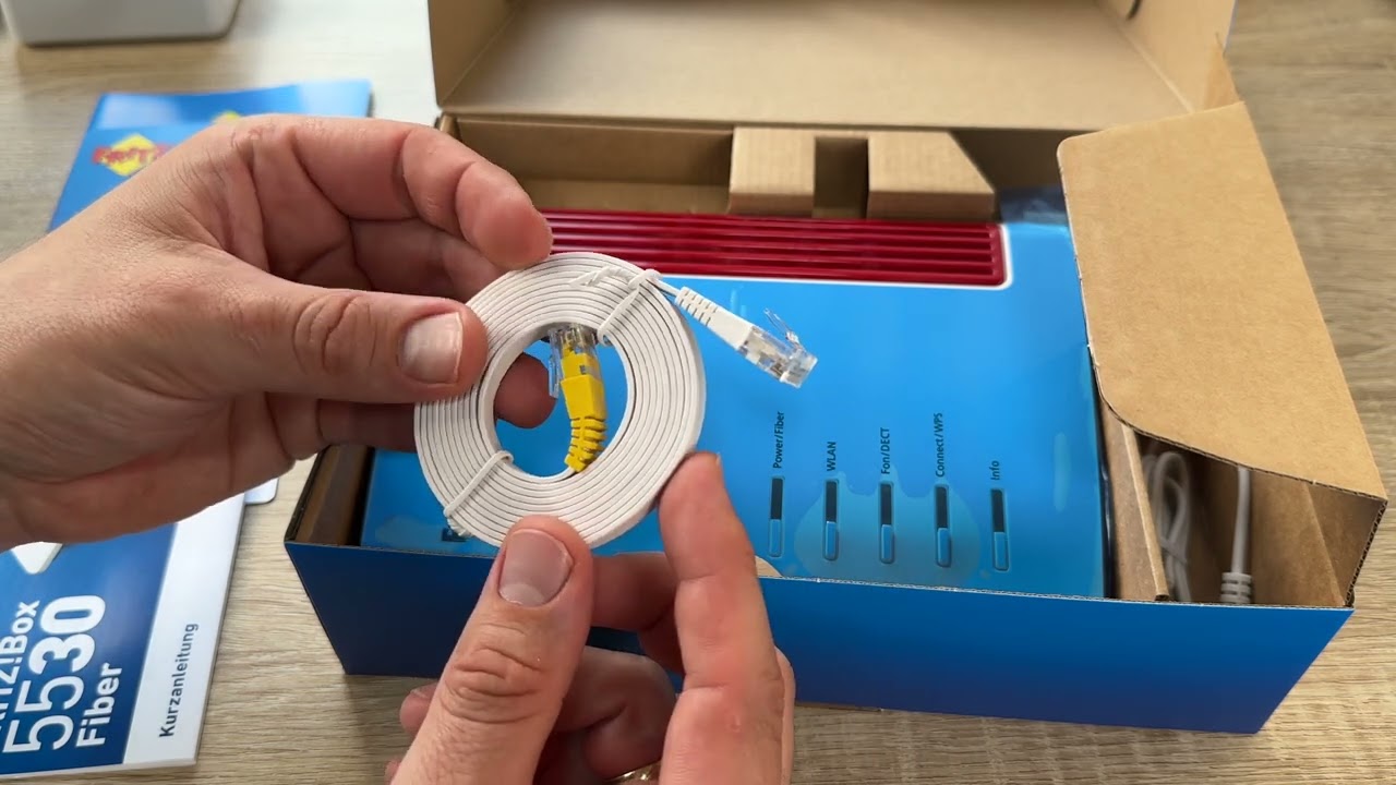 AVM FRITZ!Box 5530 Fiber (Glasfasermodem mit 2x2 Wi-Fi 6 (WLAN AX) Unboxing und Anleitung