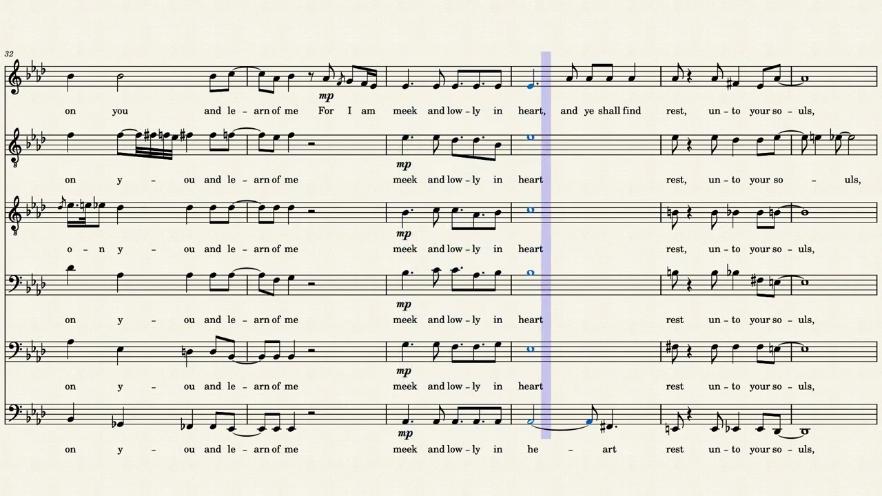 Take 6 - Come Unto Me (Sheet Music)