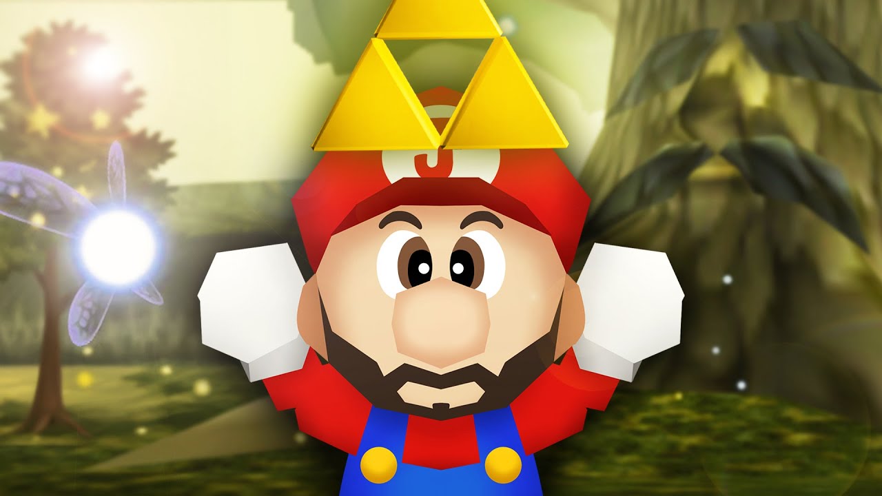 mario 64 pero es zelda ocarina of time