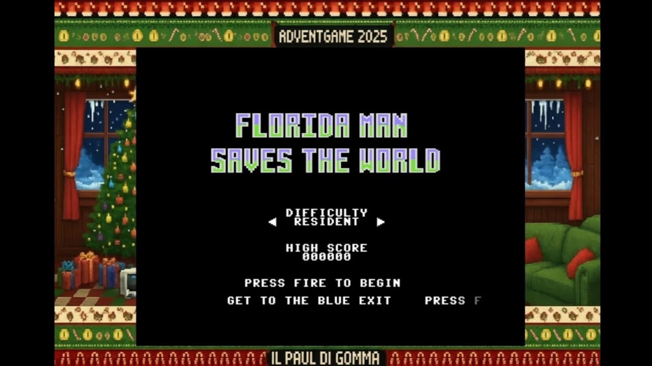 [ADVENTGAME 2025] #17 - Florida Man Saves The World (NSkimN8r - 2025) | Commodore 64