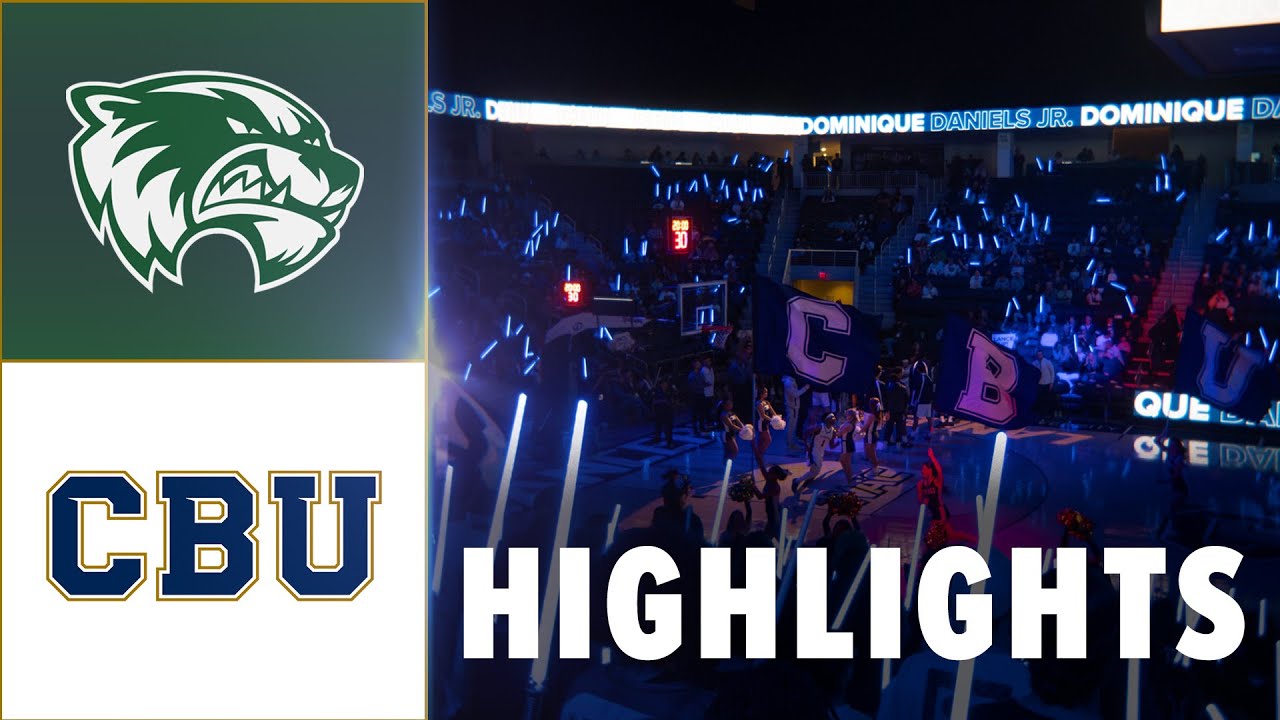 CBU Men's Basketball VS Utah Valley | Game Highlights