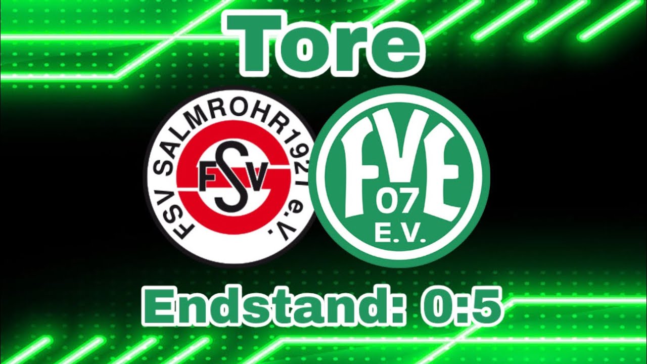 Tore im Pokalspiel gegen den FSV Salmrohr 🟢⚪️