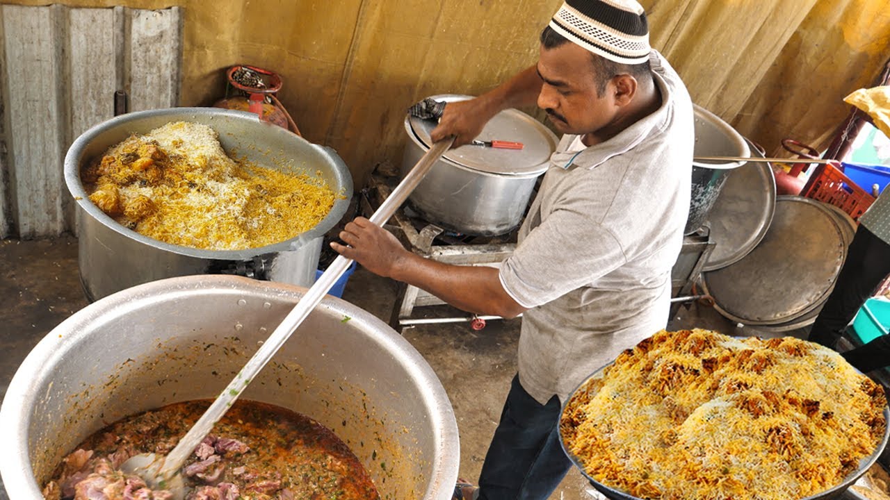 Chicken Biryani Making Restaurant Style | Raza Star Biryani In Vijayawada