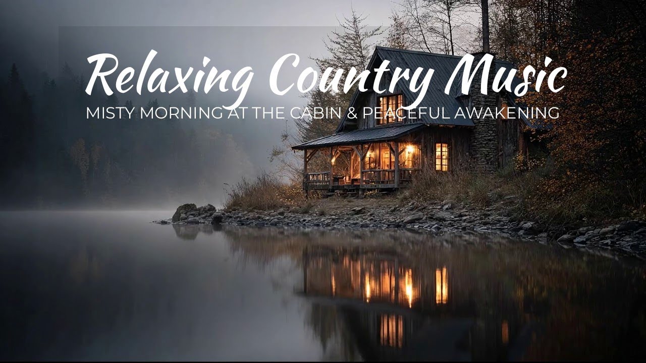 Relaxing Country Music | Misty Morning at the Cabin & Peaceful Awakening