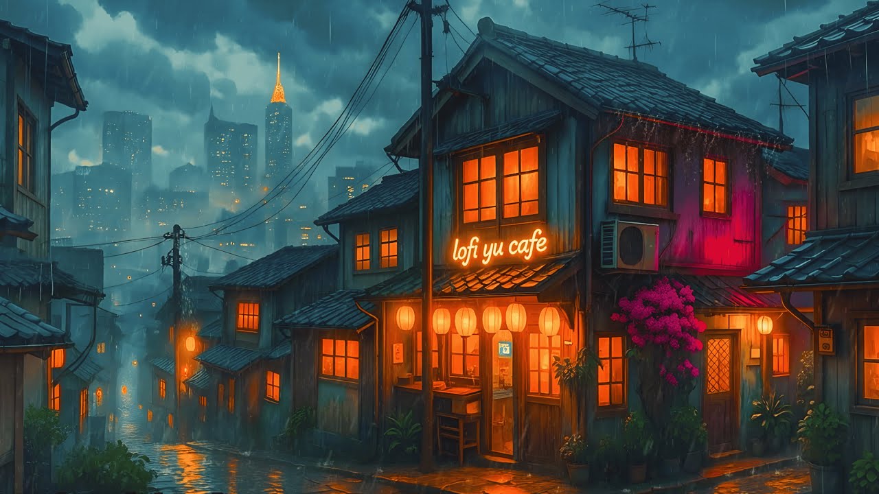 90s Midnight Rain ☔ Nostalgic Lofi for Study, Focus & Sleep