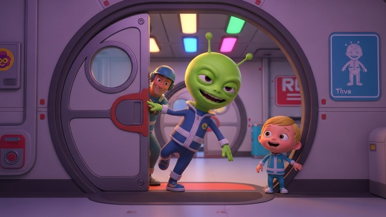 Among Us Sneaky Alien Fell in the Vent 🌬️ | Kids Songs & Nursery Rhymes