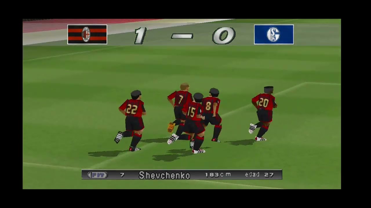 Winning Eleven 2002 UCL 2005 Grup E stage Matchday 1 AC Milan🇮🇹 vs Schalke 04🇩🇪