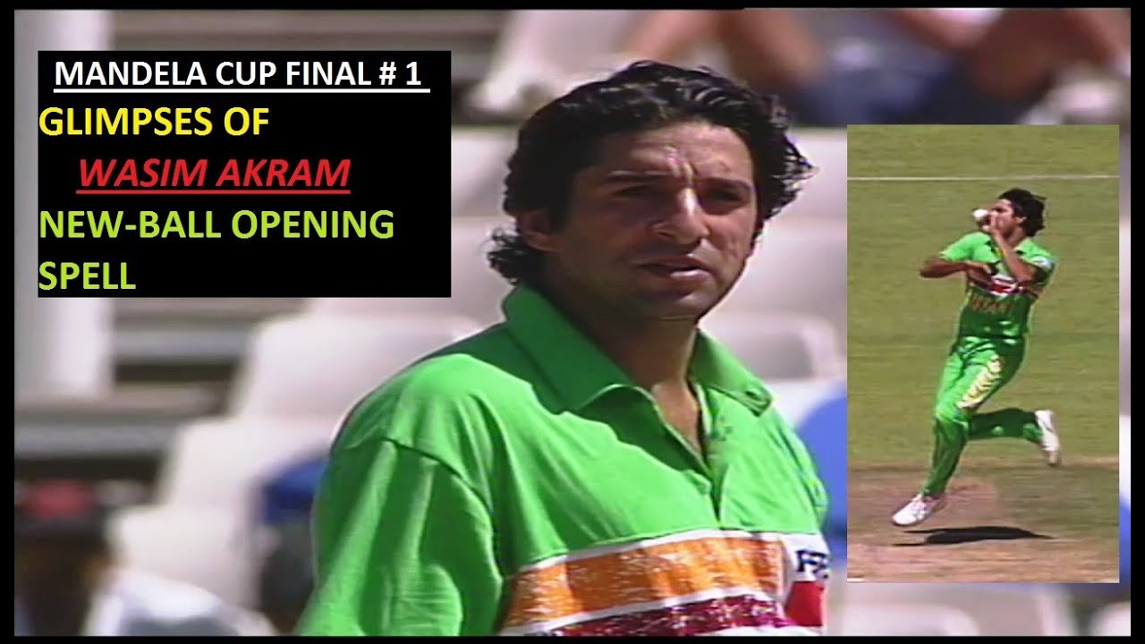 Wasim Akram Terrific Opening Spell | Mandela Cup Final # 1 | Capetown 1995
