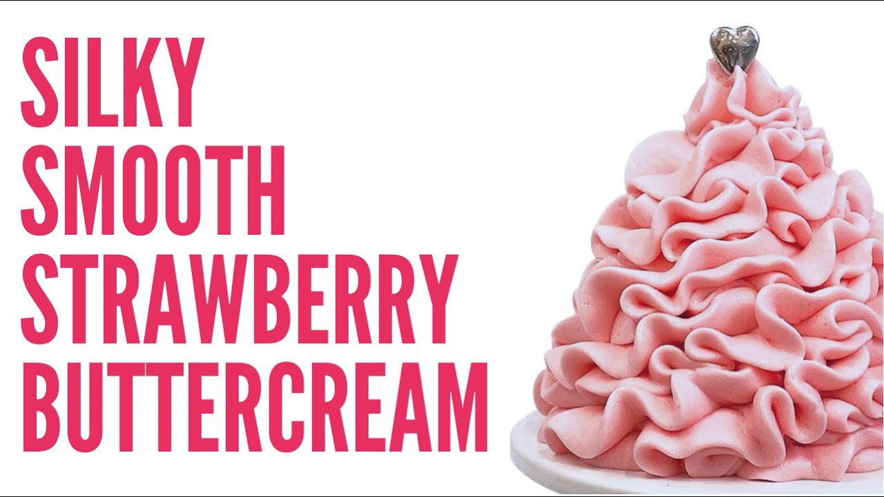 Strawberry Buttercream Icing Recipe (perfect for Valentines Day cakes & cupcakes)