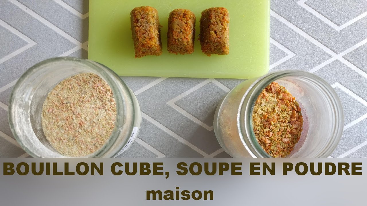 Des BOUILLONS CUBES maison, pratiques et sains!