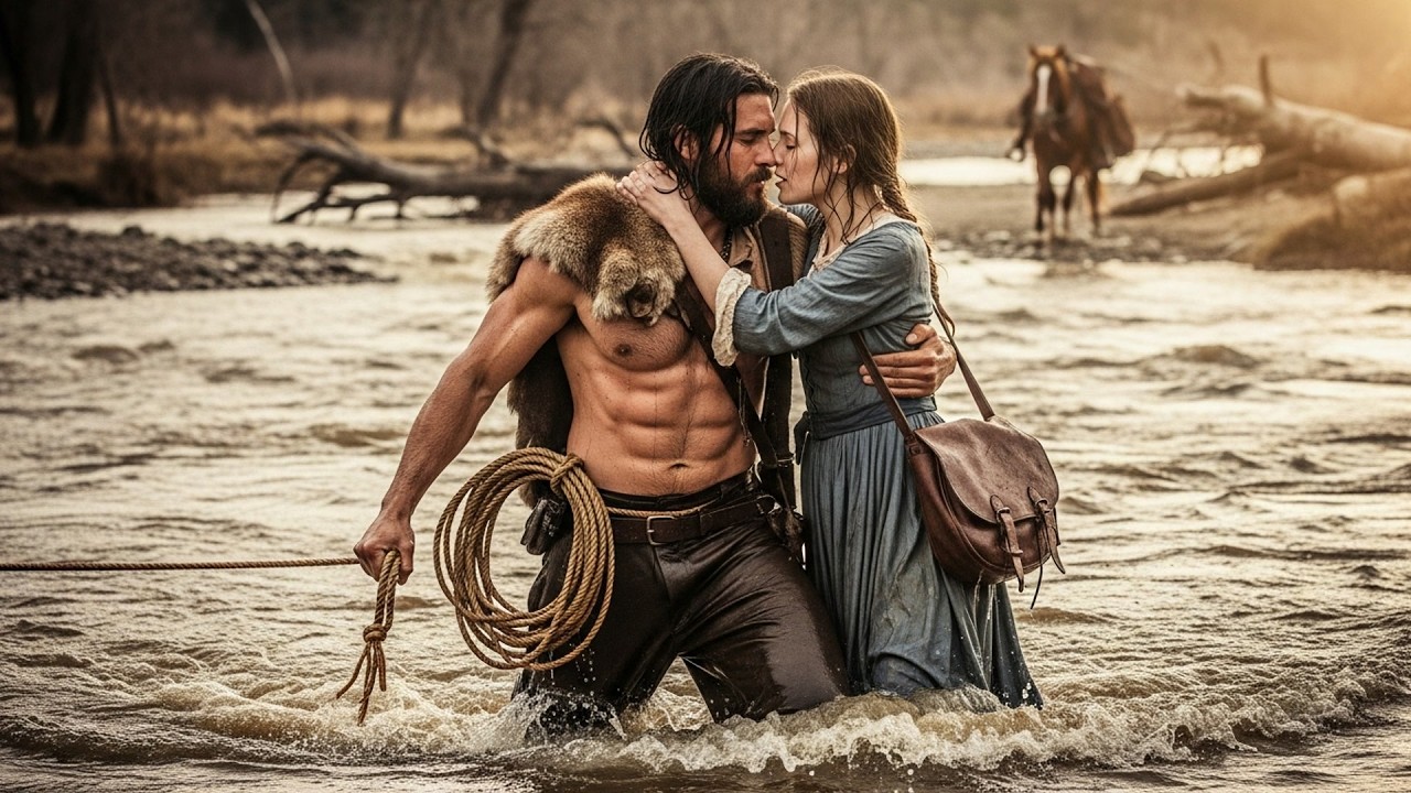 She Was Stuck on Wrong Side of Swollen River—Mountain Man Swam Across and Carried Her Back Over