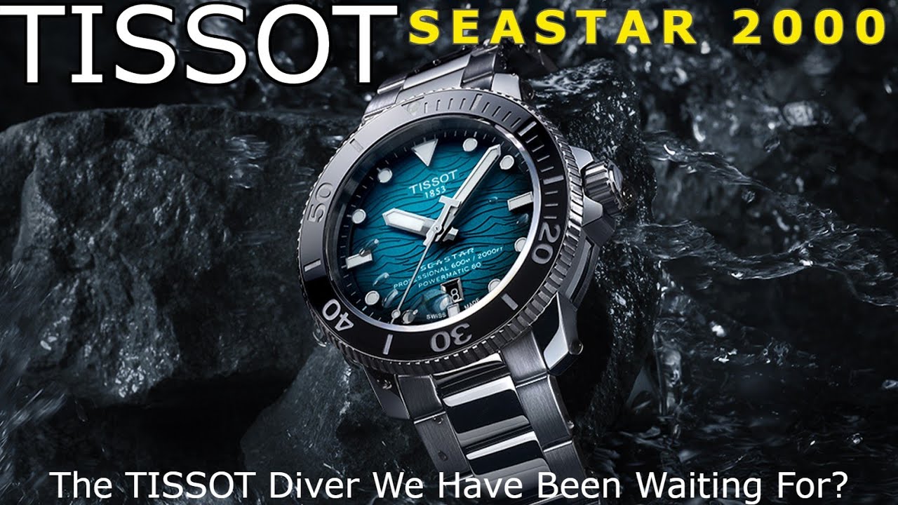 НОВАЯ профессиональная коллекция Tissot Seastar 2000, улучшенная версия до 600 м — Powermatic 80 ...