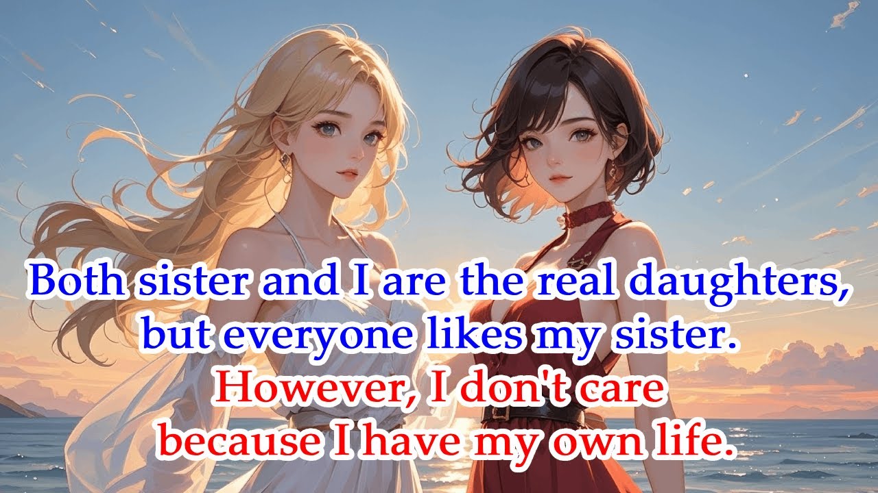 Both sis&I are the real daughters,but everyone likes sis.However,I don't care because I have my life